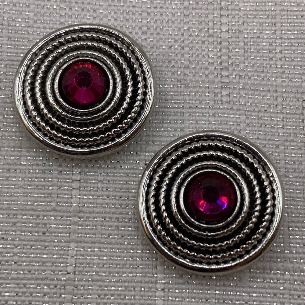 💗FUSHIA - Matching Charms - Ginger Snaps & Co. Snap Button Charms - Set of 2
